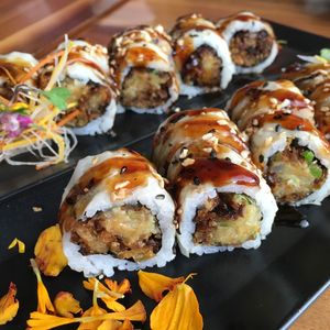 Hidden Agenda roll at Shizen Vegan Sushi Bar in San Francisco