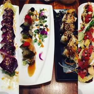 Assorted rolls at Shizen Vegan Sushi Bar in San Francisco