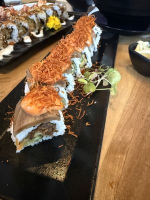 Prime suspect roll  at Shizen Vegan Sushi Bar in San Francisco