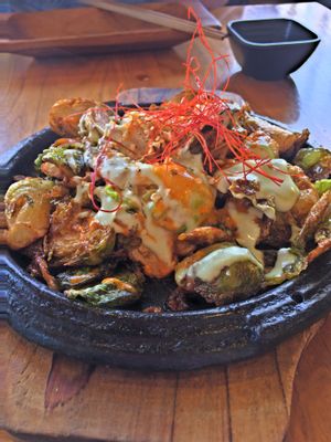 Brussels Sprouts at Shizen Vegan Sushi Bar in San Francisco