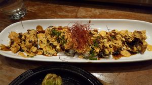 I think this is the Boddy and Soul specialty roll at Shizen Vegan Sushi Bar in San Francisco