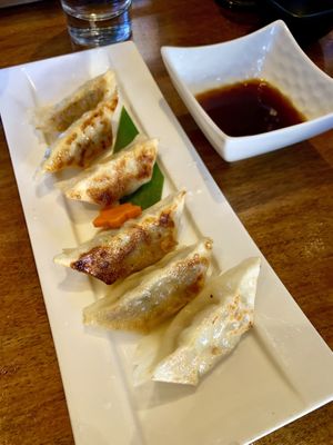 Gyoza at Shizen Vegan Sushi Bar in San Francisco