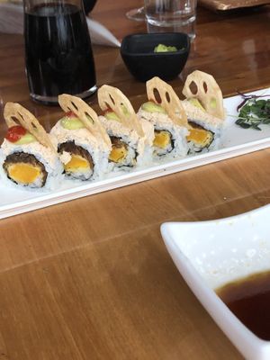 Open invitation roll at Shizen Vegan Sushi Bar in San Francisco