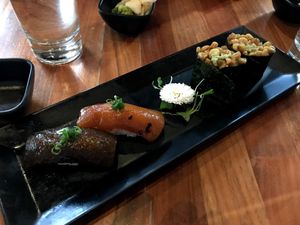 Vegan sushi at Shizen Vegan Sushi Bar in San Francisco