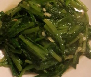 Indian lettuce and garlic in a flavoured sauce  at HUI4 Lee 4 and 2 in Tianjin