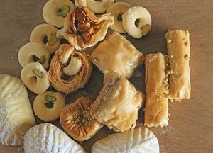 Baklava, Cookies, and Desserts (vegans inquire; picture from website) at Middle East Bakery and Grocery in Chicago