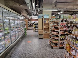 Inside shop at Naturalia in Metz