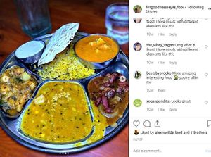 Vegan platter at 24 Rupee in Tel Aviv