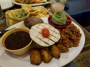  Vegan Bandeja platter  at Bogota Latin Bistro in Brooklyn