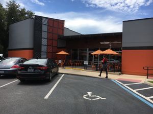 Entrance at Blaze Pizza in Gainesville