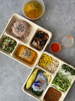 Thursday Set Lunch Kerabu RM24
Organic Pumpkin Tofu with fermented tofu, mixed vegetables brown rice set RM22
Delivery fee RM15 at Green Bamboo Organic Shop in Kuala Lumpur