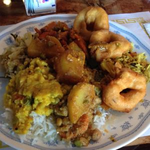 buffet selections  at Ruchi Vegetarian Indian Cuisine in Chandler