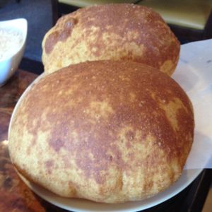 Poori (deep-fried bread; vegan) at Ruchi Vegetarian Indian Cuisine in Chandler