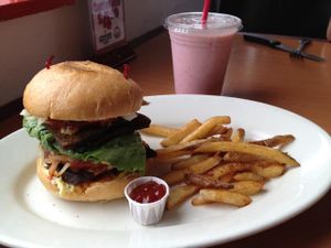 Really Big Burger w/ Fries at Quickie Too in Tacoma