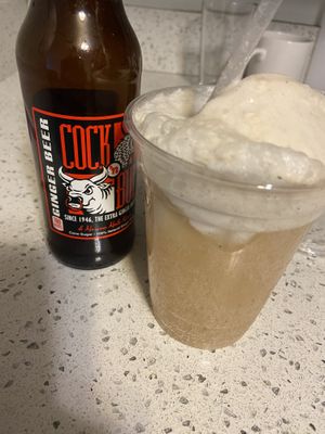 Ginger beer float  at Quickie Too in Tacoma