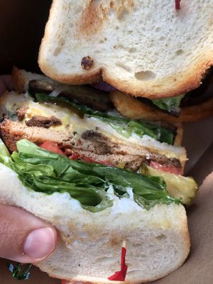 Club! So much flavor!!  at Quickie Too in Tacoma