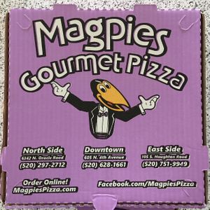 To go at Magpies Pizza in Tucson