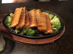 M1 sizzling organic teriyaki tofu  at Jujube Tree in Astoria