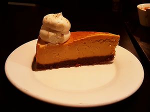 Pumpkin pie cheesecake at Jujube Tree in Astoria