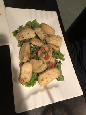 A19 salt pepper mushrooms   at Jujube Tree in Astoria