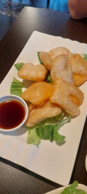 Tempura yams. at Jujube Tree in Astoria