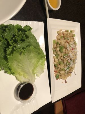 M13 vegetable medley lettuce wraps   at Jujube Tree in Astoria