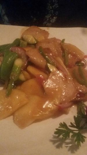 Mango chicken at Jujube Tree in Astoria