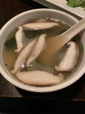 Miso soup at Jujube Tree in Astoria