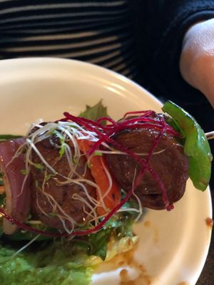 Seitan skewers at Jujube Tree in Astoria