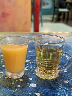 Tree Tomato dessert and Herbal tea at Casa Jharikanda in Barranquilla