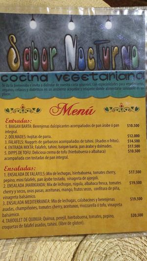 La carta at Casa Jharikanda in Barranquilla