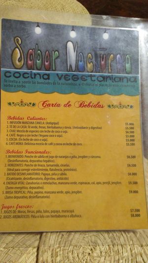 El carta at Casa Jharikanda in Barranquilla