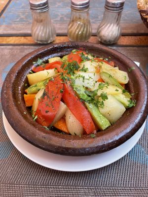 went back to try the tagine which was also okay  at Marrakech Henna Art Cafe in Marrakech