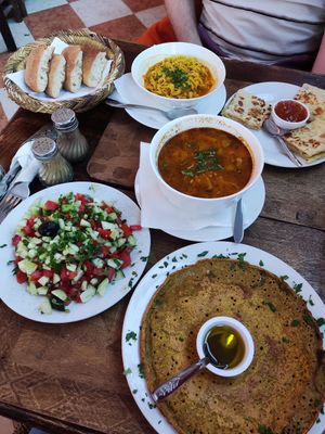 Vegan food at Marrakech Henna Art Cafe in Marrakech