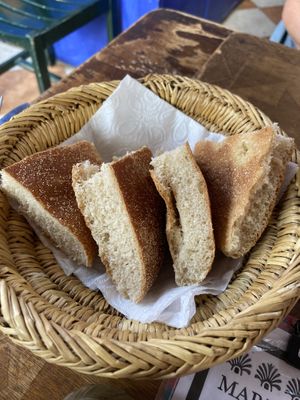 Bread   at Marrakech Henna Art Cafe in Marrakech