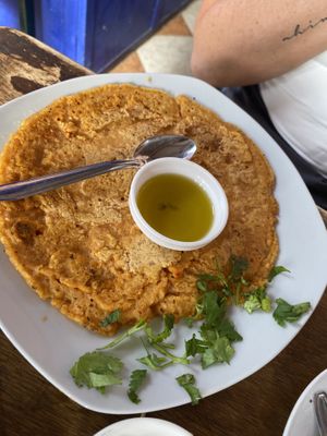 Lentil Crepes   at Marrakech Henna Art Cafe in Marrakech