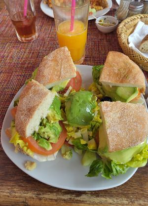 Vegan sandwich  ❤️ at Marrakech Henna Art Cafe in Marrakech