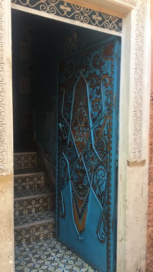 Entrance at Marrakech Henna Art Cafe in Marrakech