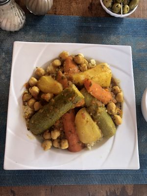 Couscous at Marrakech Henna Art Cafe in Marrakech