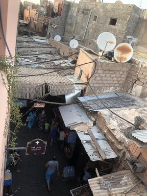 The view from the roof  at Marrakech Henna Art Cafe in Marrakech