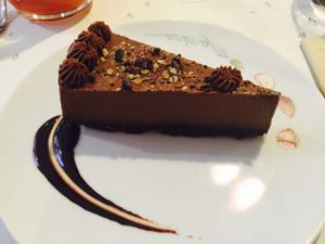 best cheesecake ever! at Mantra Raw in Milan
