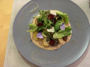 Very soft gnocchi at Mantra Raw in Milan