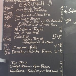 Brunch mmmenu at Bistro Vonish Food Truck in Austin
