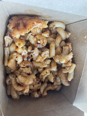 “Spicy” Mac and cheese   at Bistro Vonish Food Truck in Austin