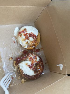 Arepas (missing one 🤤)   at Bistro Vonish Food Truck in Austin