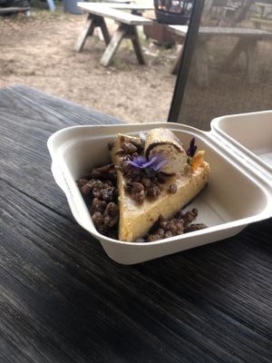 Sweet potato cheesecake at Bistro Vonish Food Truck in Austin