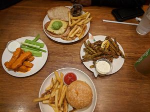 Ordered way tok much food but wantes to try multiple items. Very good and the bufflo "chicken" was even great reheated at Veggie Grill in Walnut Creek