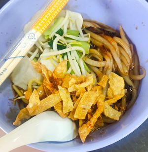 Silver needle noodles at Guan Yin Zai - Kebun Bahru in Northeast Singapore