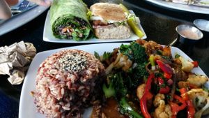 foods at Vegan Galaxy in Huntington Beach