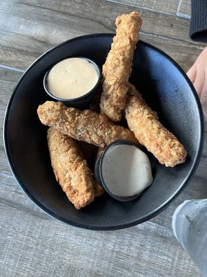 Heaven on Earth (Chick-free Tenders)  at Vegan Galaxy in Huntington Beach